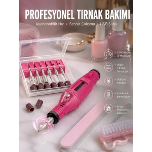 Protez Tırnak Manikür Ve Pedikür Seti Elektrikli