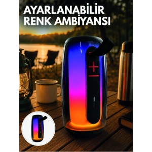Rgb Aydınlatmalı Kablosuz Bluetooth Hoparlör Usb Bellek Tf Kart Destekli