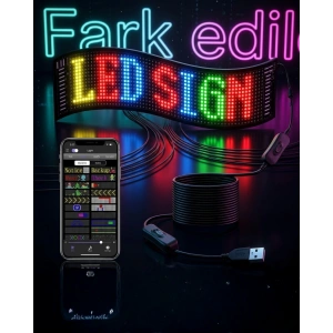 Rgb Led Matrix Panel 60 Cm 16x96 Piksel Kayan Yazı Ve Animasyon Destekli