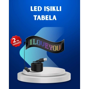 Rgb Renkli Led Ekran Tabela Usb Bağlantılı Ve Kayan Yazı Destekli