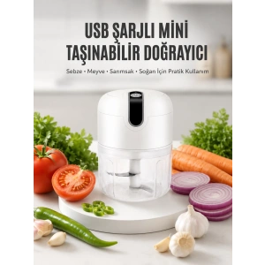 Rondo Doğrayıcı 250 Ml Taşınabilir Usb Şarjlı Pratik El Rondo Blender Yeni Nesil