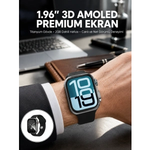 Rs12 Pro+ 2025 Serisi Özel Üretim Full Ekranlı Akıllı Saat – Nabız Ve Uyku Takibi, Bluetooth Arama, Garantili, Güçlü Batarya