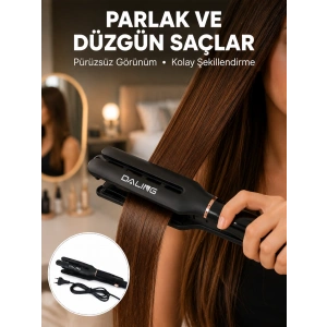 Saç Düzleştirici Seramik Plakalı 230c Hızlı Isınma 360° Kablo Yeni Nesil