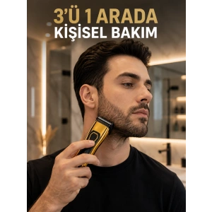 Saç, Sakal, Burun Ve Kulak Bakımı İçin Çok Amaçlı Tıraş Makinesi