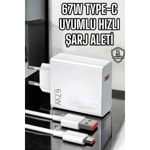 Şarj Aleti Turbo Hızlı 67w Type-c Hızlı Şarj