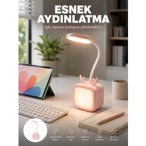 Şarj Edilebilir Led Masa Lambası Kablosuz Taşınabilir Gece Lambası