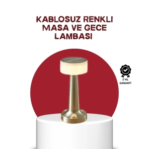 Şarj Edilebilir Led Masa Lambası Usb Girişli, Metal Yapı