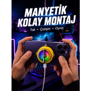 Şarj Edilebilir Rgb Telefon Soğutucu Oyun Fanı