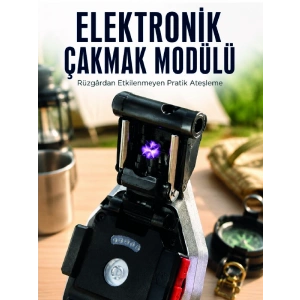 Şarjlı Çalışan El Feneri Elektronik Çakmak Emniyet Kemeri Kesici Ve Tornavida Uçlu