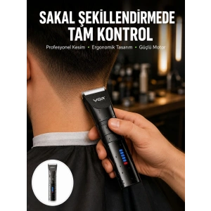 Şarjlı Tıraş Makinesi – Dijital Ekranlı, Ipx7 Su Geçirmez, Titanyum Bıçaklı Yeni Nesil