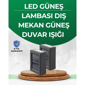 Şeffaf Abajurlu Duvar Tipi Solar Işık