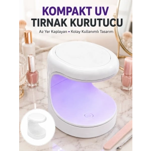 Seyehat Tipi Mini Oje Kurutucu Ultraviole Mor Işık Protez Tırnak Kurutucu Yeni Nesil