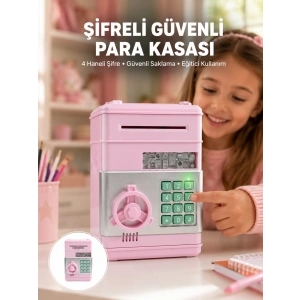 Şifreli Elektronik Para Biriktirme Kumbarası Büyük Kapasiteli