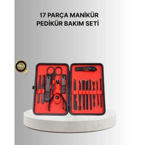 Şık Kutu Tasarımlı 17 Parça Manikür Pedikür Seti Dayanıklı Ve Hijyenik