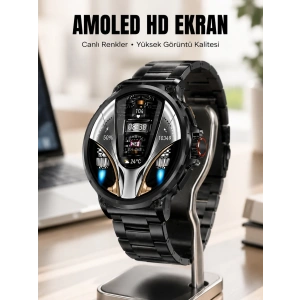 Şık Metal Kasa Ve Değiştirilebilir Kordonlarla Sw80 Smartwatch Yeni Nesil