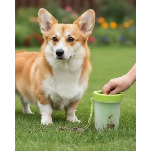 Silikon Kıllı Köpek Pati Temizleme Kabı Orta Büyük Irklar İçin Taşınabilir