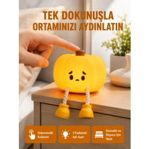 Silikon Pumpkin Night Light Telefon Tutuculu Led Lamba Yeni Nesil