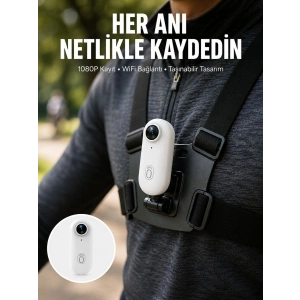 Suya Ve Darbeye Dayanıklı Kompakt Spor Kamera 1080p Yeni Nesil