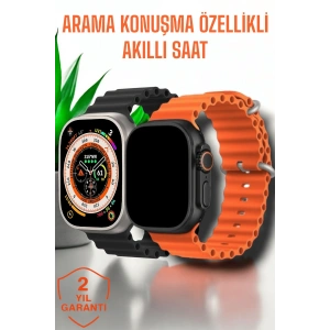 Suya Ve Toza Dayanıklı 45 Mm Akıllı Saat Bildirim Ve Cevapsız Çağrı Görüntüleme