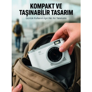 Taşınabilir Dijital Kamera Otomatik Odaklama Ve Beauty Modu