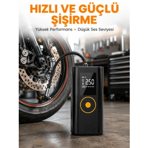 Taşınabilir Dijital Lastik Şişirme Cihazı Güvenli Ve Pratik Kullanım Yeni Nesil