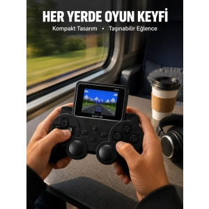 Taşınabilir Dijital Oyun Konsolu 520 Dahili Oyun Tv Bağlantı Destekli
