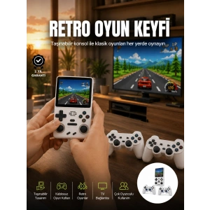 Taşınabilir El Konsolu Kablosuz Gamepadli Yeni Nesil