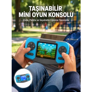 Taşınabilir Mini Video Oyun Konsolu Ergonomik Tasarım
