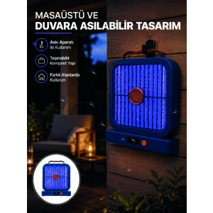 Taşınabilir Şarjlı Sivrisinek Öldürücü Uv Işıklı Mavi Model