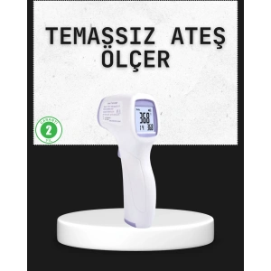 Temassız Termometre Hızlı Ölçüm Güvenli Dijital Ateş Ölçer