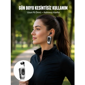 Titreşimli Bluetooth Kulaklık – Uzun Pil Ömrü, Dijital Ekranlı Kablosuz Tasarım Yeni Nesil