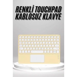 Touchpad Uyumlu Bluetooth Klavye Slim Kablosuz Wifi Q Klavye