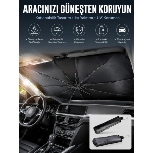 Tüm Araçlar İçin Şemsiye Güneşlik Ön Cama Uygun Özel Kaplama