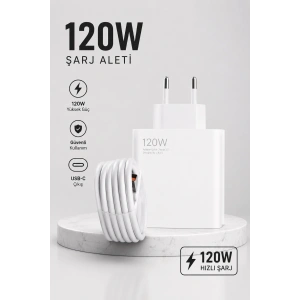 Turbo Hızlı Şarj Destekli 120w Usb-c Şarj Seti