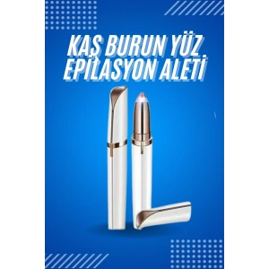 Tüy Kıl Alma Kaş Bıyık Unisex Yüz Bakım Epilasyon Aleti Pilli