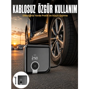Type-c Şarj Girişli Taşınabilir Elektrikli Hava Pompası Yeni Nesil