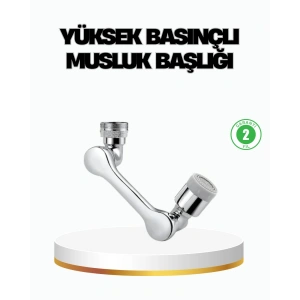 Üç Segmentli 1080 Derece Musluk Aparatı Esnek Döner Havalandırıcı Pratik Kullanım