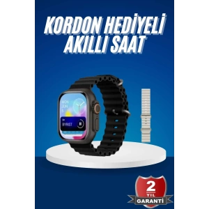 Ultra Akıllı Saat 49 Mm Çift Kordonlu Arama Cevaplama Bluetooth Bağlantılı