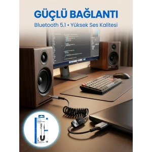Aux Girişli Cihazlar İçin Kablosuz Bluetooth Adaptörü