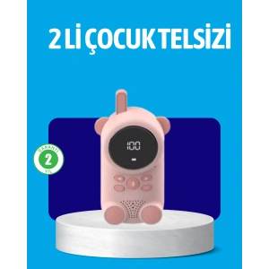 Usb Şarjlı Çocuk Telsizi – Renkli Ekran, Vox Modu, Kompakt Tasarım
