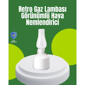 Usb Şarjlı Retro Gaz Lambası Hava Nemlendirici Led Atmosfer Işıklı
