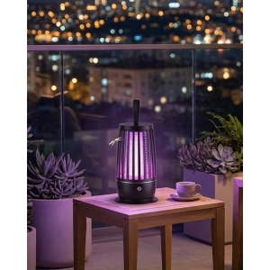 Uv Mor Işık Elektrikli Böcek Öldürücü Lamba Gece Aydınlatmalı Sessiz Ve Güvenli Kullanım