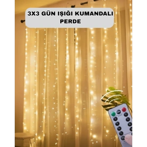 Uzaktan Kumandalı Perde Tipi Günışığı Peri Led Işık Dekorasyon