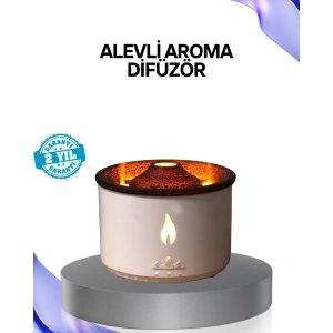 Volkan Efektli Aroma Difüzörü – Sessiz Çalışma, Otomatik Kapanma Ve Led Işık