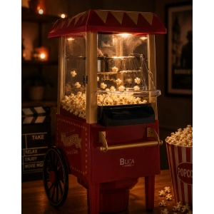 Yağsız Mısır Patlatma Makinesi Sıcak Hava Popcorn Makinesi Nostaljik Tasarım