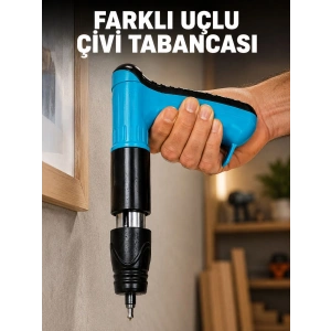 Yaylı Manuel Çivi Tabancası Ahşap Kaplama Döşeme Sabitleme Aleti