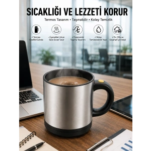 Yazılı Kupa Kendi Kendini Karıştıran Mikser Kupa Termos Bardak