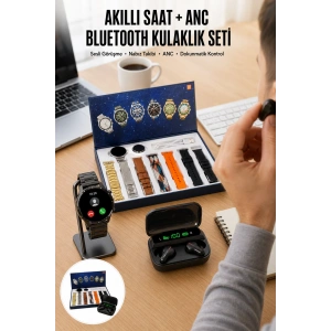 Yeni Model Akıllı Saat Ve Ucuz Kaliteli Bluetooth Kulaklık Amoled Ekran Aynalı