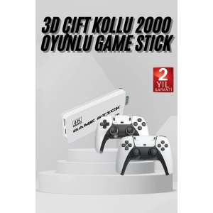 Yeni Nesil 3d 4k 2000 Oyunlu Game Stick Oyun Konsolu Çift Konsol