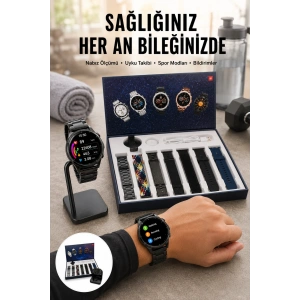 Yeni Nesil Akıllı Saat 2024 Model Uyku Ve Sağlık Takibi Bluetooth Bağlantılı Yeni Nesil